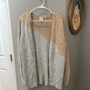 Cabi Women's Tan and Gray Sweater-Sm